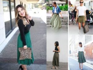 Green Skirt Outfit for Women